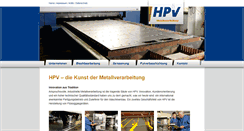 Desktop Screenshot of hpv-metallverarbeitung.de