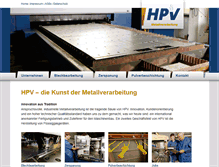 Tablet Screenshot of hpv-metallverarbeitung.de